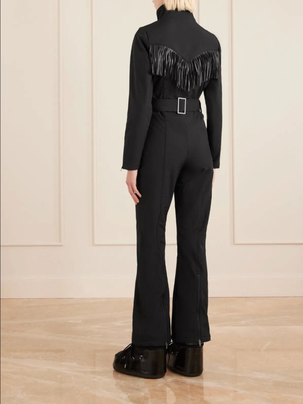 WE NORWEGIANS Western Belted Ski Suit in Black (NWT)